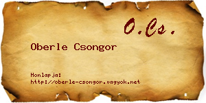 Oberle Csongor névjegykártya